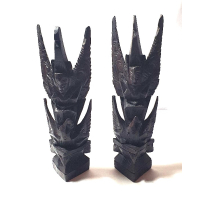 2 Indonesische Garuda vogelbeeldhouw kunstwerken